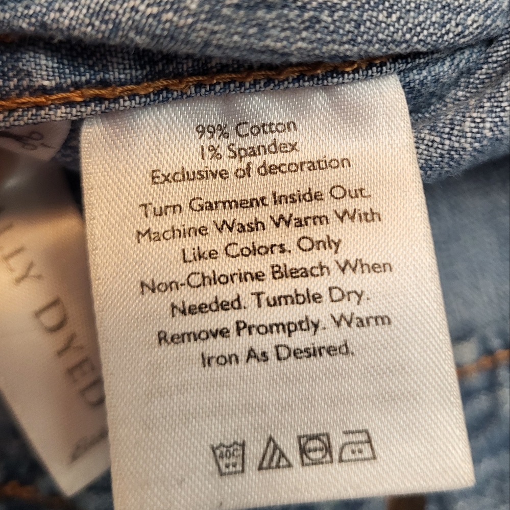 Eddie Bauer Classic Blue Denim Jean Jacket Fitted Design - Size S - Picture 4 of 5